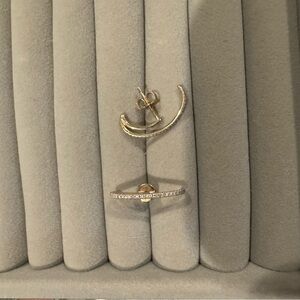 Elegant Gold and Silver Women's Earrings